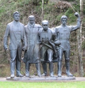 Commie statues in Latvia