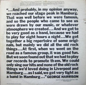 George Harrison Liner Notes