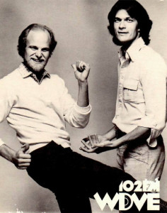 Little Jimmy Roach (right) and Steve Hansen of the WDVE morning show, circa 1982. 